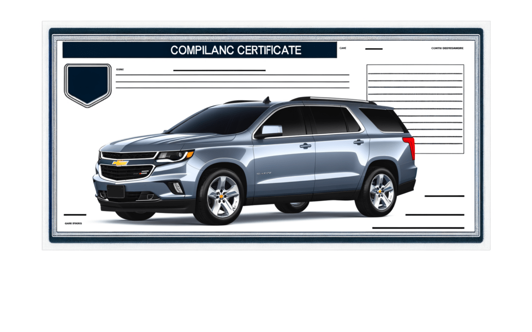 Le certificat de conformité Chevrolet
