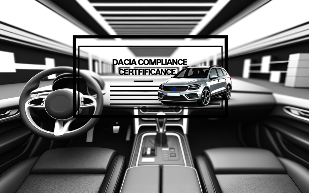 Le certificat de conformité  Dacia