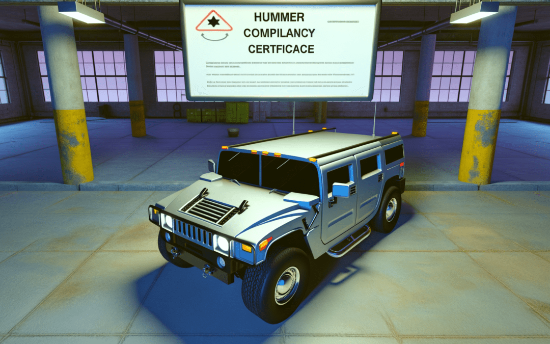 Le certificat de conformité Hummer