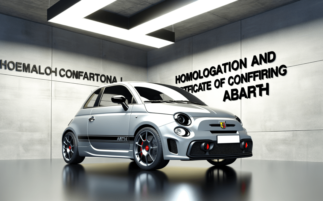 Homologation et certificat de conformité  ABARTH