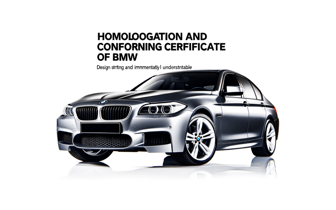 Homologation et certificat de conformité BMW