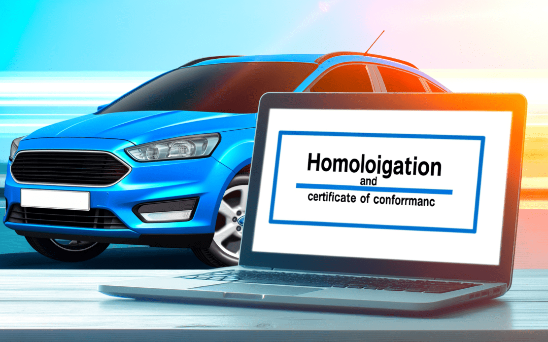 Homologation et certificat de conformité Ford