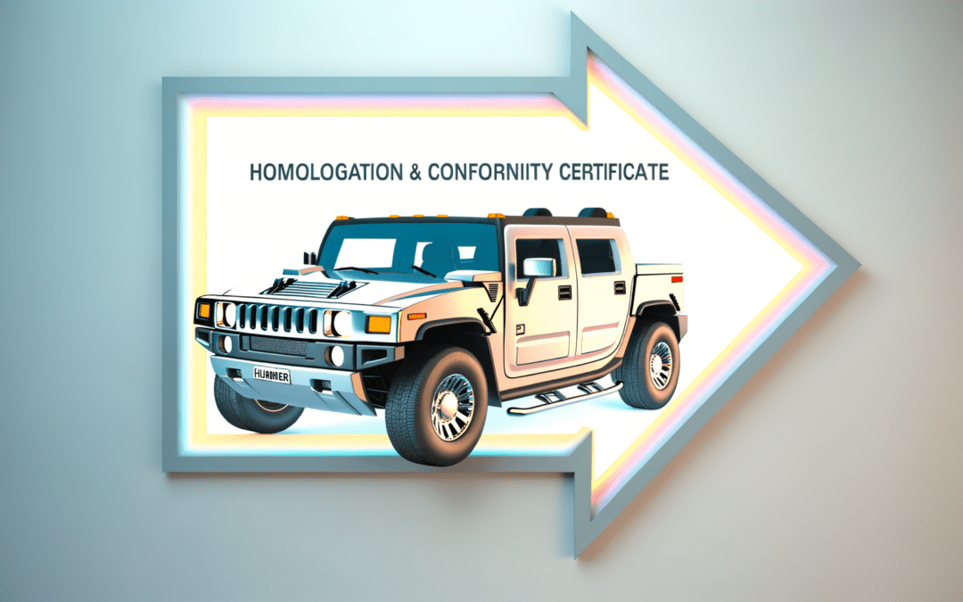 Homologation et certificat de conformité Hummer