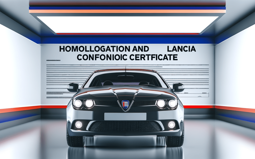 Homologation et certificat de conformité Lancia