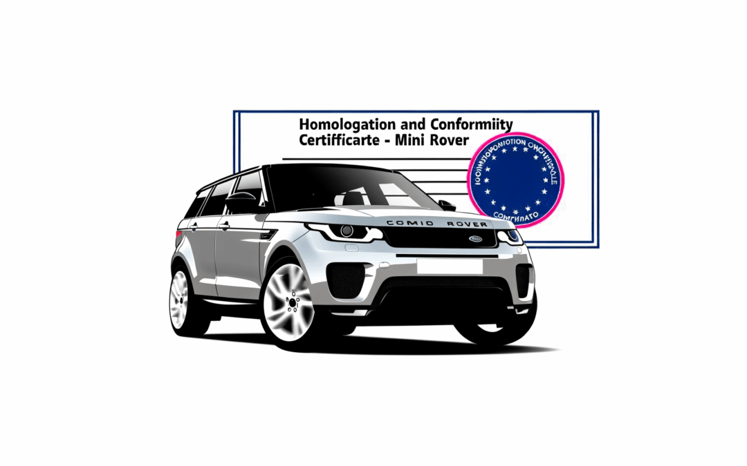 Homologation et certificat de conformité Mini Rover