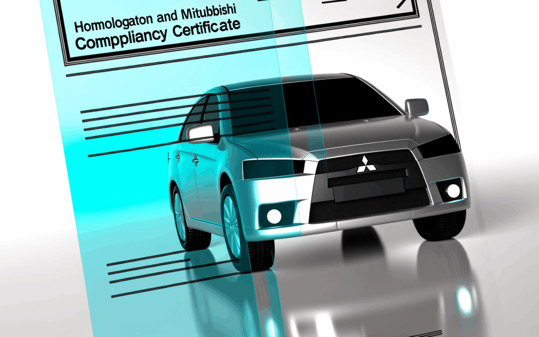 Homologation et certificat de conformité Mitsubishi