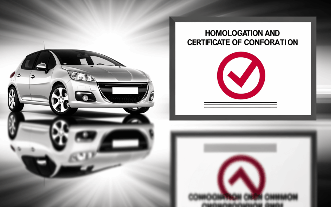 Homologation et certificat de conformité Peugeot