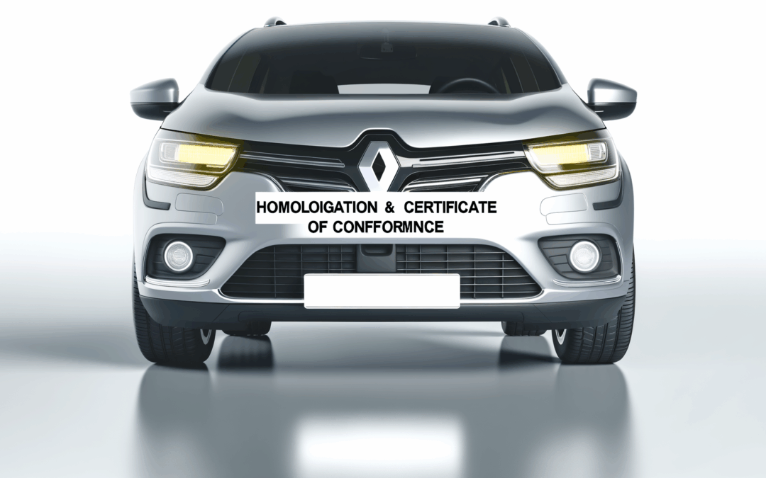 Homologation et certificat de conformité  Renault