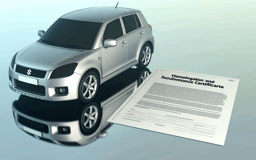 Homologation et certificat de conformité Suzuki