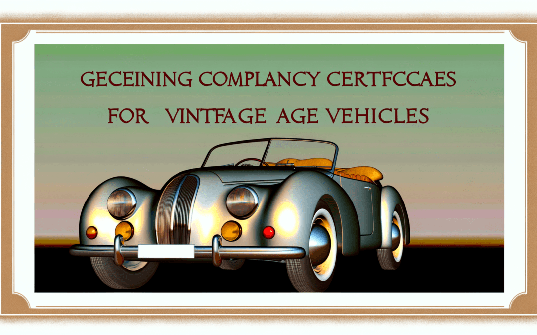 Voiture de collection, comment obtenir le coc ?